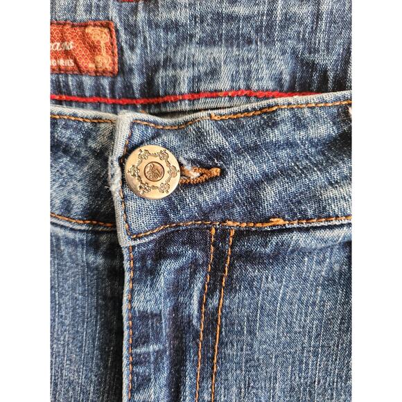 Y2k Mu Jeans Authentic Dungarees Med Wash Straight Leg Denim Jeans 10 - Picture 4 of 10